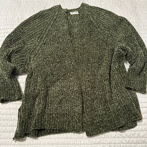 Olive slouchy cardigan